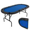 JOINLAUXE 70x35 Inch Folding Poker Table for 8 Players with Cup Holders view 1