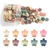 100Pcs Mini Flower Hair Clips, Colorful Hair Accessories (Dark Morandi) view 1