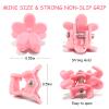 100Pcs Mini Flower Hair Clips, Colorful Hair Accessories (Dark Morandi) view 3