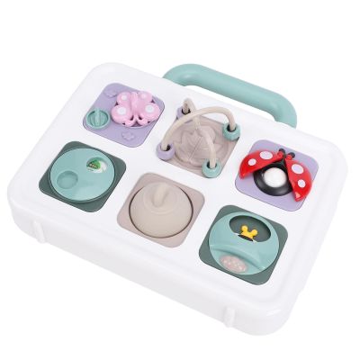 Rcniso Educational Pressure Sensory Board Toys With Animal Designs Trainer For Fine Motor Skills For Babies