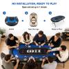 70x35 Inch Folding Poker Table for 8 Players for Texas Hold'em & Blackjack view 4