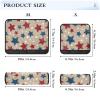 Seat Belt Covers 2 Pack Patriotic Red Blue Star Car Seat Strap Covers Super Soft Car Seat Neck Cover for Boys Girls Adults Babies M view 3
