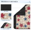 Seat Belt Covers 2 Pack Patriotic Red Blue Star Car Seat Strap Covers Super Soft Car Seat Neck Cover for Boys Girls Adults Babies M view 4