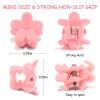 100Pcs Mini Flower Hair Clips, Tiny Hair Accessories (Matte Dark Morandi) view 3