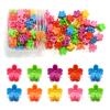 100Pcs Mini Flower Hair Clips, Colorful Hair Accessories (Bright Color) view 1