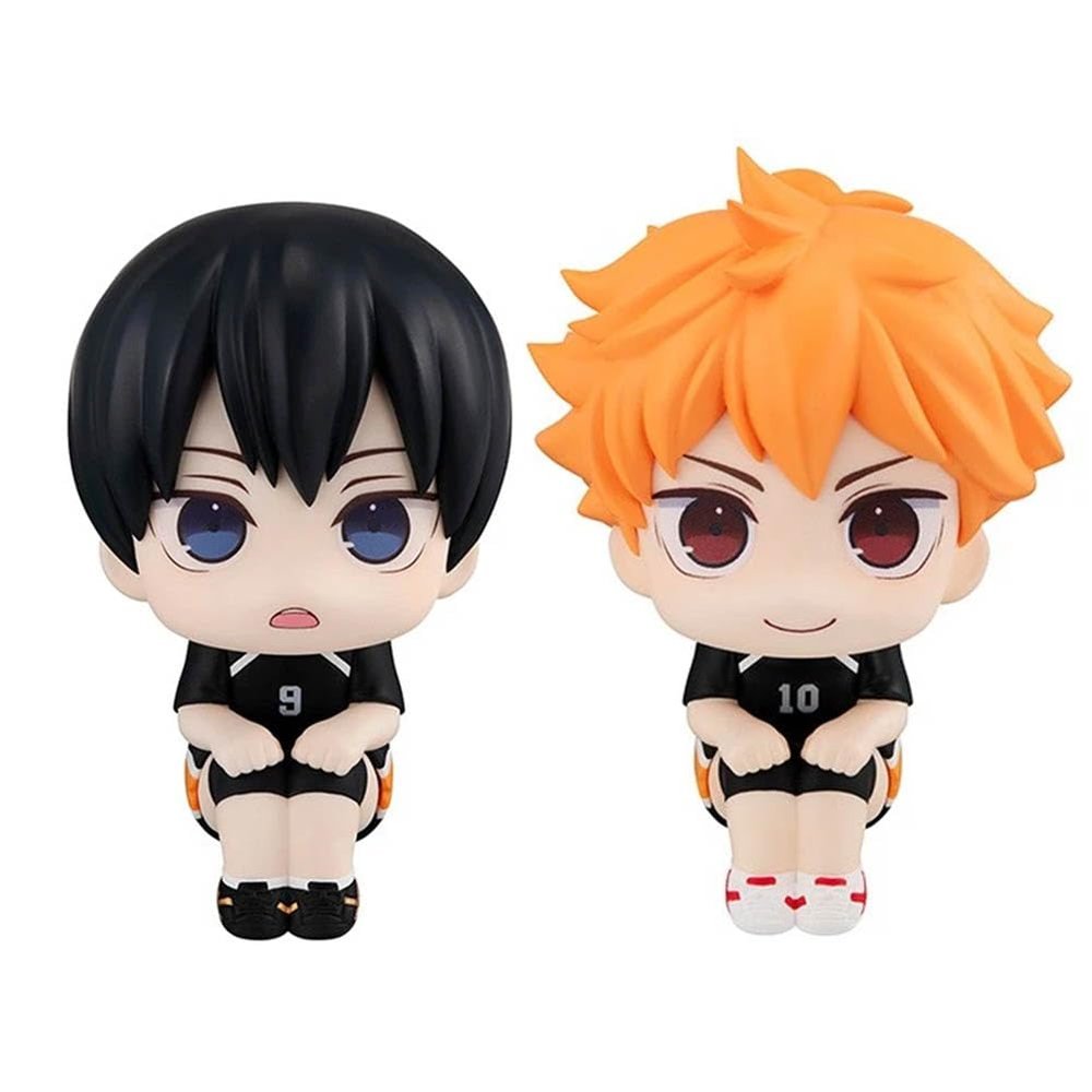 MABAIUDE Shoyo Figure Tobio Kageyama Look Up Figure Oikawa Tooru Statue Model, Mini Anime Figurine Cake Topper Ornament Gifts 10cm