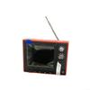 For Mini Retro Cartoon TV, Rechargeable Miniature Video Player With 8GB Storage, Supports Headphones & USB Playback For Desk Decor, Dollhouse Scenes, Portable Movie Player, HO Scale Model(Red) view 1