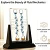 Vdniduir Fluid Phenomena STEM Learning Kit, 137.5 Golden Bifurcation Angle, Rotatable Galton Board, with 10000+ Steel Balls,for Physics/lab view 3