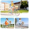 MEGHNA 24 inch Kids Cruiser Bike Single Speed Kids Bike with Basket Rear Rack Adjustable Height Seat with Bell C Brake and Band Brake Child Bicycle for 10+ Years Old Child Girls view 2