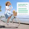 MEGHNA 24 inch Kids Cruiser Bike Single Speed Kids Bike with Basket Rear Rack Adjustable Height Seat with Bell C Brake and Band Brake Child Bicycle for 10+ Years Old Child Girls view 3
