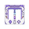 Cute Cartoon Rabbit Arcade Machine 2Gang 2Decorator/Rocker Light Switch Cover Plate Decorative Wall Plate Electrical Switch Plates For Kids Room Nursery Decor view 1