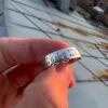 Spinning Subway Train Ring, Vintage Industrial Subway Track Fidget Band Ring, Rotatable Anxiety Relief Spinner Band, Silent, Quirky Jewelry Gifts for Transit Lover, City Explorer (8) view 3