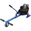 Hoverboard Seat Attachment Go-Kart Fits 6.5" 8" 10" Hoverboards Sturdy Adjustable Frame with Foam Handlebars and 360 Drifting Wheel Blue view 1