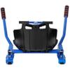 Hoverboard Seat Attachment Go-Kart Fits 6.5" 8" 10" Hoverboards Sturdy Adjustable Frame with Foam Handlebars and 360 Drifting Wheel Blue view 4