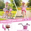 Ecarpat Kids Bike for Girls Ages 2-7 Years Old, 12 14 16 Inch Kids Bike with Training Wheels, Doll Seat, Streamers and Basket, Toddler Girl Bicycle, Multiple Colors (inch,16, Pink) view 3