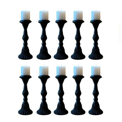10 Pcs Miniature Candle Holders, Dollhouse Dcor, Miniature Dollhouse Accessories, 1/12 Scale Accessories for Dining Room, Fireplace, Table, Vintage Room Display