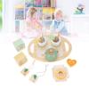 Omquot Wooden Fiction Game Set for Tea Party Fancy Afternoon Tea Toy for Girls at School view 4
