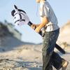 FewNvWa Horsehead Stick Toy Inflatable Horse Head Balloon Hobby Horse Stick Blowing Up Stick Animal PVC Material Lightweight Balloon Suitable for Birthday Par, Black view 4