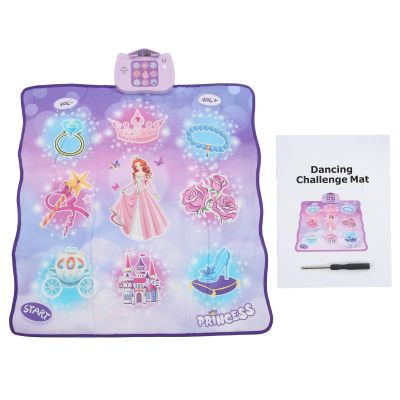 Rcniso Dance Challenge Game Mat with Flash Pattern, Enhance Coordination, Perfect Birthday Gift for Kids, 34.6 X 33.1 Inch