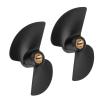 Rcniso 10pcs FT009 RC Boat Replacement Propeller Kit Improve Control Performance Plastic/Metal Material Compatible for Boat Model Tail Propeller view 2
