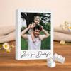 Chillever Personalized Brick Daddy & Me Photo Building Brick Block Custom Puzzle Gift for Fathers Day, Birthday Sentimental Keepsake Gift for Daddy from Kids, Unique Photo Present For Dad 4 view 4