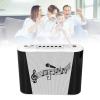 Omquot Kids Mini Karaoke Machine Wireless Bluetooth Speaker Vocal Microphone for Home Parties Portable Colorful Design (White Dual Mic) view 2