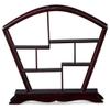 ChinaFurnitureOnline Small Table Top Chinese Fan-Shaped Wooden Curio Display Stand view 1