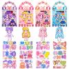 Magnetic Dress Up Dolls for Girls, 87PCS Princess Magnet Dolls with Foil Art & DIY Accessories, Airplane Car Road Trip Activity Set, Pretend Play Set Birthday Gift for Toddlers Kids Ages 3 4 5 6 7 8 view 1
