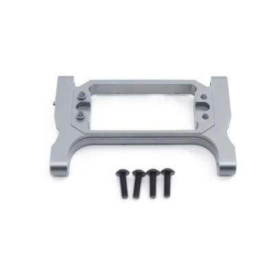Rc Toys Accessories for Traxxas for TRX4 for TRX6 G500 1/10 Aluminum Alloy Front Servo Mount Chassis Steering Crossmember RC Crawler Car Parts(Silver)