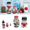 Rcniso Unique Shiny Nesting Dolls, Christmas Ornaments for Holiday Gifts, Attractive Handmade Decorations, Wooden Dolls for Home Furniture view 3