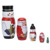 Rcniso Unique Shiny Nesting Dolls, Christmas Ornaments for Holiday Gifts, Attractive Handmade Decorations, Wooden Dolls for Home Furniture view 4