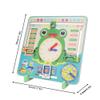Rcniso Educational Calendar Clock for Kids Learning Time Seasons and Weather Evolution view 4