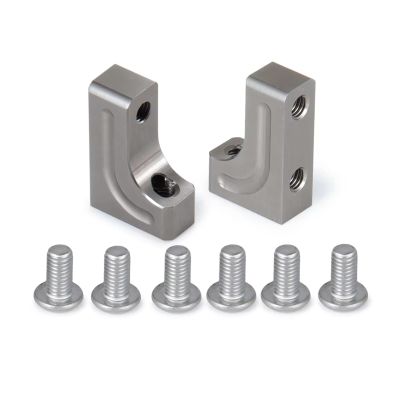 Components for Axial for SCX10 1/10 RC Crawler Car Upgrade Parts Servo Mount Bracket Aluminum Alloy Fixed Stand Accessories(Titanium)