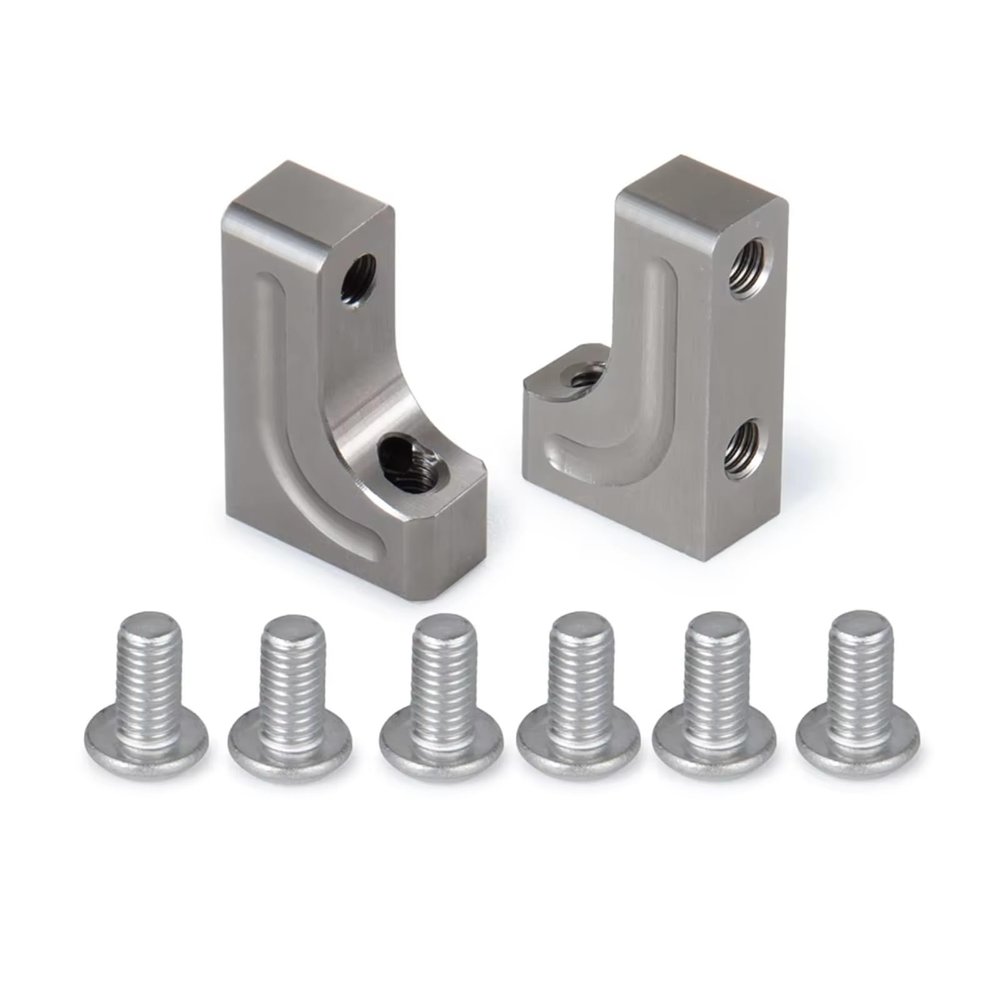 Components for Axial for SCX10 1/10 RC Crawler Car Upgrade Parts Servo Mount Bracket Aluminum Alloy Fixed Stand Accessories(Titanium)