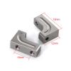 Components for Axial for SCX10 1/10 RC Crawler Car Upgrade Parts Servo Mount Bracket Aluminum Alloy Fixed Stand Accessories(Titanium) view 2