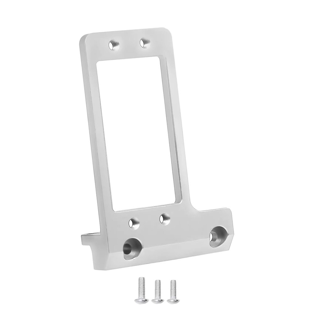for Capra VP F9 1/10 RC Crawler Car Low Center of Gravity Chassis DIY Upgrade Parts CNC Aluminum for LCG Front Axle BAT Servo Mount Rc Accessories Parts(Silver)
