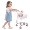 VEVOR Shopping Cart for Kids, Sturdy Metal Frame, Grocery Store Pretend Play Toy Cart with Baby Doll, Rolling Wheels, Basket, Toy Shopping Trolley, Folds for Easy Storage, for Kids & Toddlers Ages 3+ view 1