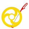CAQYPVH Hoop and Toy Rolling Hoop Game Improves Balance Push Wheel Toy for Kids, Playground, Yellow, Large view 1