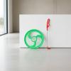 CAQYPVH Hoop and Toy Rolling Hoop Game Improves Balance Push Wheel Toy for Kids, Playground, Yellow, Large view 2