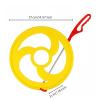 CAQYPVH Hoop and Toy Rolling Hoop Game Improves Balance Push Wheel Toy for Kids, Playground, Yellow, Large view 4