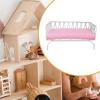 Fonowx Miniature Dollhouse Sofa with Removable Cloth Cushion Metal Furniture Couch Model Realistic Pretend Suitable for Gift Giving Home, White view 4