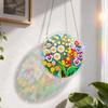 Jollitot Acrylic Puzzle for Adults, Flower Stained Glass Acrylic Jigsaw Puzzle Suncatcher Window Hanging, DIY Sun Catcher Puzzle with Unique Irregular Pieces, Home Decor Gift for Women Mom L view 4
