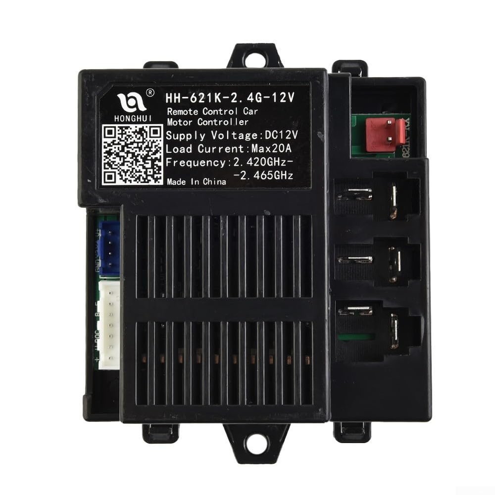Hosrivae HH-621K-2.4G-12V Control Box Car, 2.4G Remote Receiver Transmitter Set Compatible with Ride Toys Vehicle Parts(HH621K receiver)