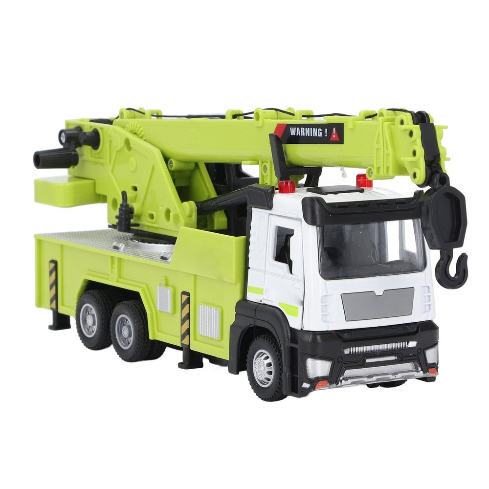 Omquot Construction Crane Toy Truck Realistic Design Sound Light Effects for Fun Games for Kids Plastic Alloy 8.7 X 3.5 Inches