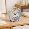 Belnotelt Colorful Silent Learning Wall Clock for Ages 4-8, for educational Time Teaching Tool with Rainbow Design and 24-Hour Inner Ring for Classroom and Home(Early School Blue) view 4