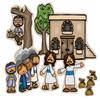 Zacchaeus Bible Felt Figures Flannel Board with Story Coloring/Activity view 1