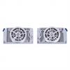 1/10 1/8 RC Scale Radiator Fan Decoration, Simulation Engine Bay Accessory for RC Crawler Cars (Silver Radiator Edition) view 2