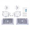 1/10 1/8 RC Scale Radiator Fan Decoration, Simulation Engine Bay Accessory for RC Crawler Cars (Silver Radiator Edition) view 4