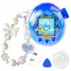Case for Tamagotchi Paradise Electronic Pet - 2Pcs Screen Protector PC Protective Shockproof Cover with White Bow Beaded Wrist Strap for Tamagotchi Paradise Sleeve Toy (Clear Glitter) view 1