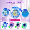 Case for Tamagotchi Paradise Electronic Pet - 2Pcs Screen Protector PC Protective Shockproof Cover with White Bow Beaded Wrist Strap for Tamagotchi Paradise Sleeve Toy (Clear Glitter) view 2